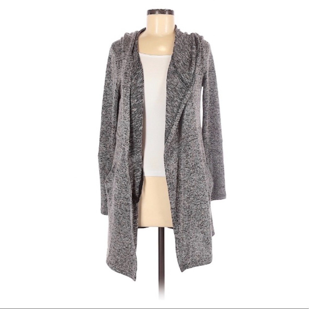 Color Block Gray Cardigan